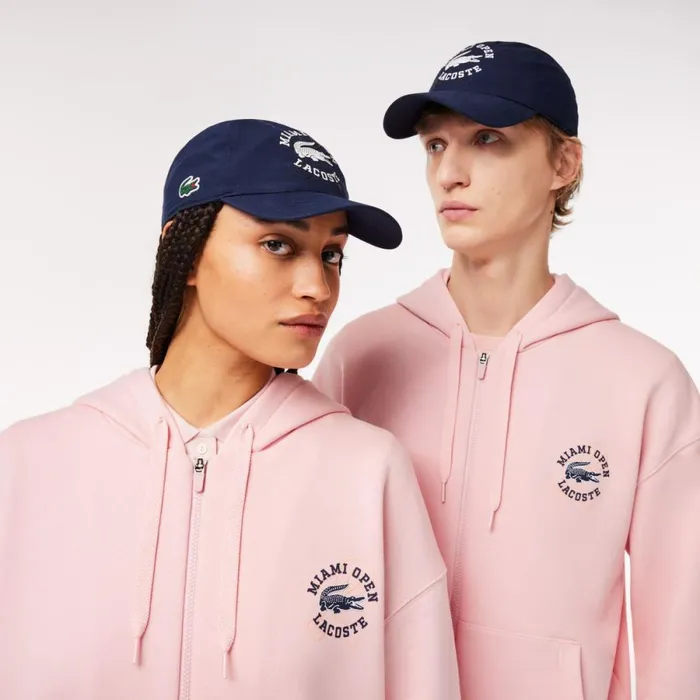 Caps and Hats MenWomen Lacoste Unisex Miami Open Edition Lightweight Tennis Cap Navy Blue 166