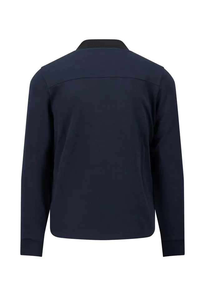 Cardigan Men FYNCHHATTON Hybrid Jacket With Button Pockets Navy