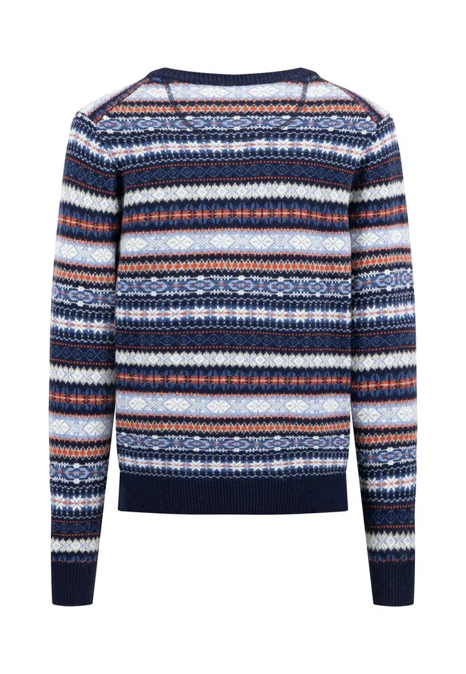 Cardigan Men FYNCHHATTON Parting Jacket From Wollmix In Winter Look Navy