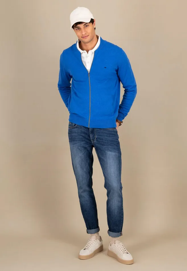 Cardigan Men FYNCHHATTON Parting Jacket Made Of 100 Cotton New Offwhitestrong Bluesplashy Oceanpoppy Rednightnavyturf Greenblack