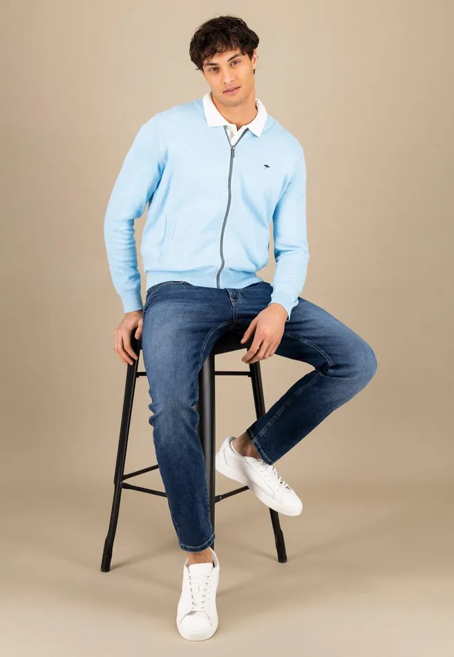 Cardigan Men FYNCHHATTON Parting Jacket Made Of 100 Cotton New Offwhitestrong Bluesplashy Oceanpoppy Rednightnavyturf Greenblack
