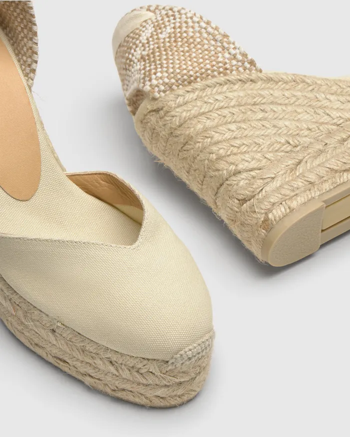 Castaer Chiara8ed001 Ivory Women Wedges