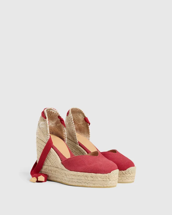 Castaer Chiara8ed002 Rojo Carmn Women Wedges