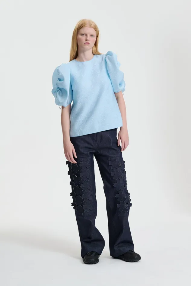 Cecilie Bahnsen Blouses Women AMARI TOP Light Blue