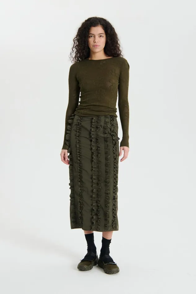 Cecilie Bahnsen Blouses Women OLANI TOP Olive