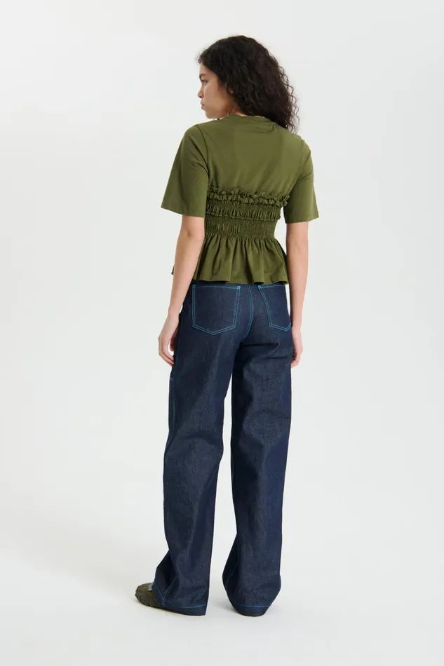 Cecilie Bahnsen Denim Women OMEGA TROUSERS Indigo