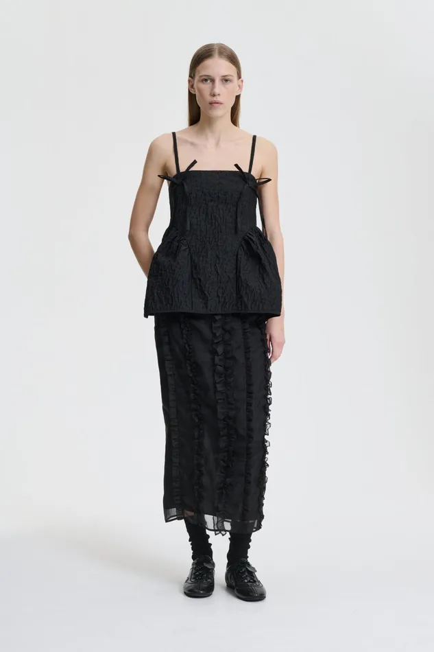 Cecilie Bahnsen Skirts Women OCEAN SKIRT Black