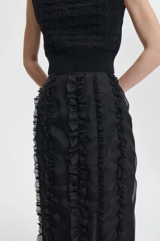 Cecilie Bahnsen Skirts Women OCEAN SKIRT Black