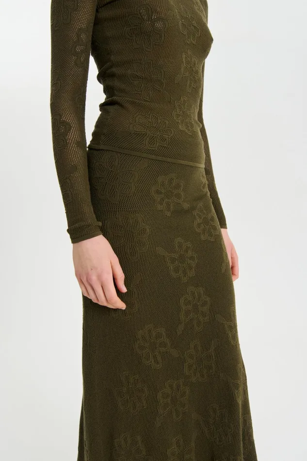 Cecilie Bahnsen Skirts Women ORCHID SKIRT Olive