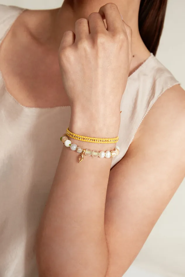 Chan Luu Bracelets Indira Wrap Bracelet Natural Mix 8211 Women