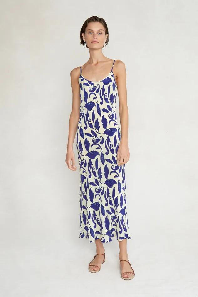 Chan Luu Dresses Tatum Slip Dress Blue 8211 Women