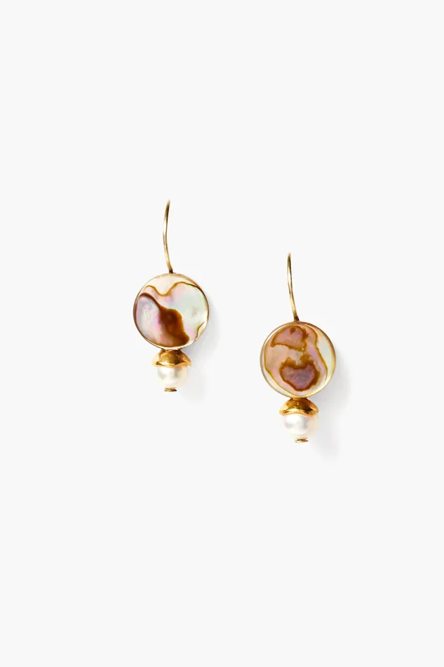 Chan Luu Earrings Damaris Earrings Petite Abalone Mix 8211 Women