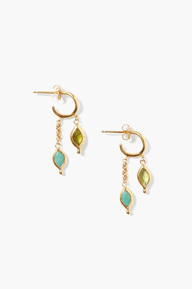 Chan Luu Earrings Indira Drop Earrings Turquoise Mix 8211 Women