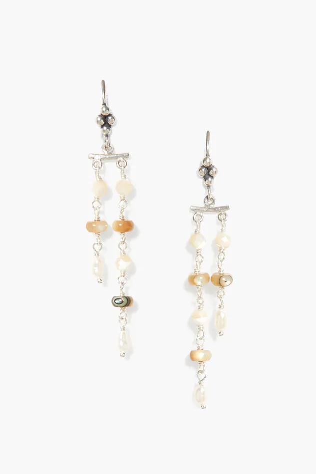 Chan Luu Earrings Talia Drop Earrings Maxi Abalone Mix 8211 Women