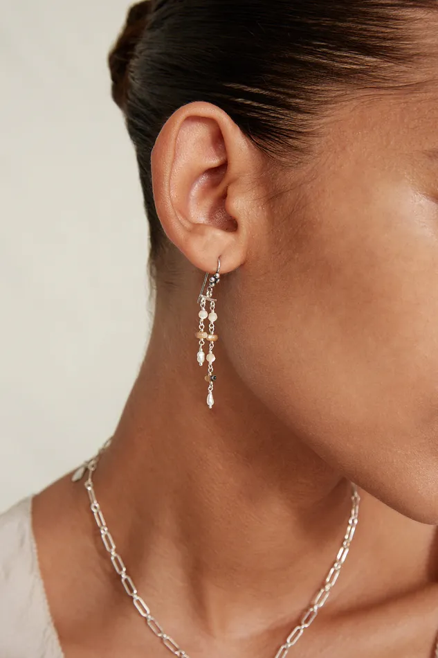 Chan Luu Earrings Talia Drop Earrings Maxi Abalone Mix 8211 Women