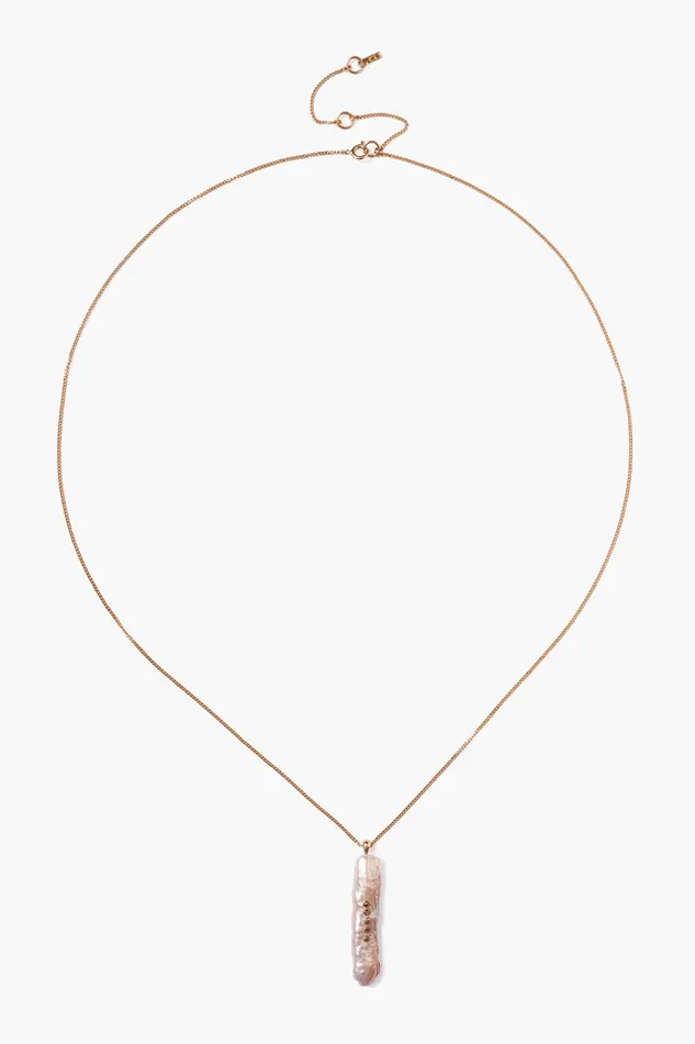 Chan Luu Necklaces 14k Haena Necklace Pink Pearl 8211 Women
