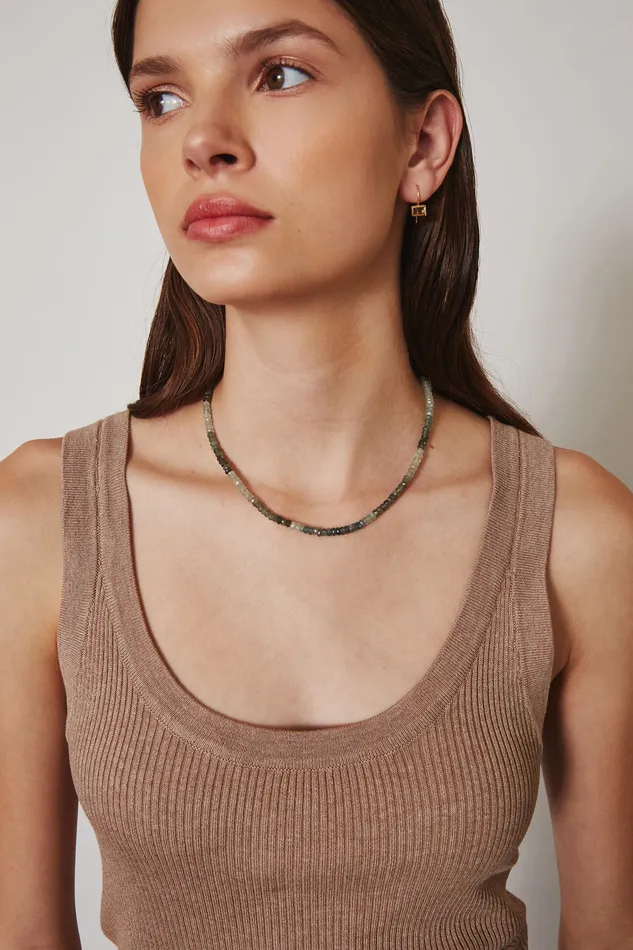 Chan Luu Necklaces 14k Moss Aquamarine Petra Necklace 8211 Women