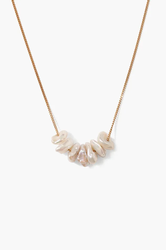 Chan Luu Necklaces Anini Pearl Necklace Gold 8211 Women