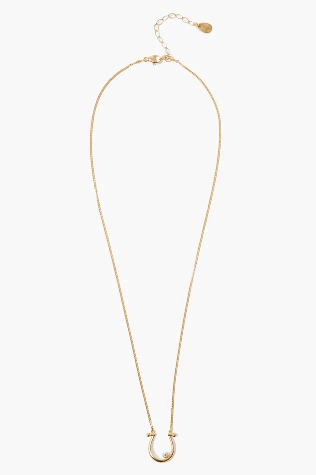 Chan Luu Necklaces Diamond Horseshoe Necklace Yellow Gold 8211 Women