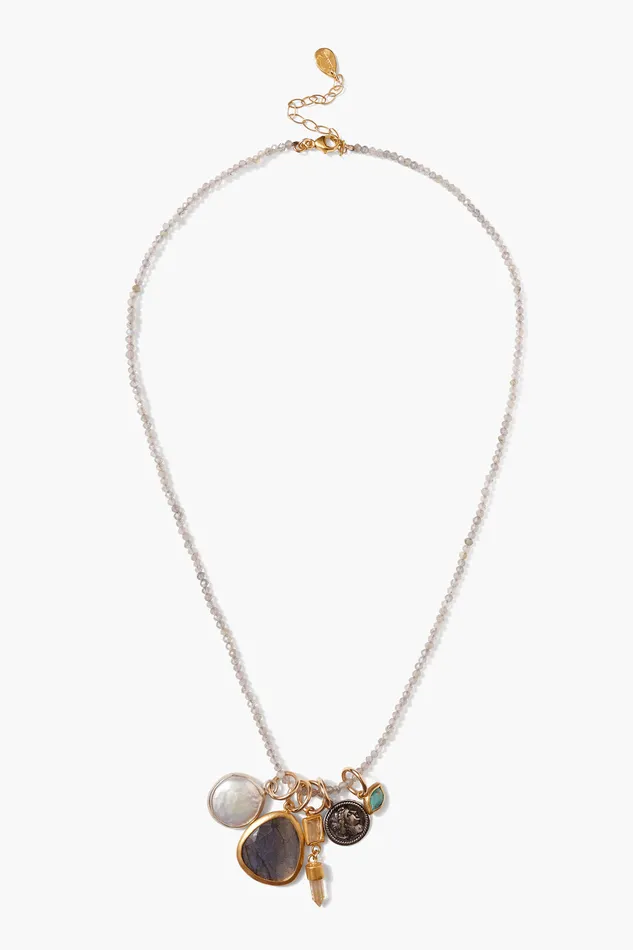 Chan Luu Necklaces Hypatia Charm Necklace Labradorite Mix 8211 Women