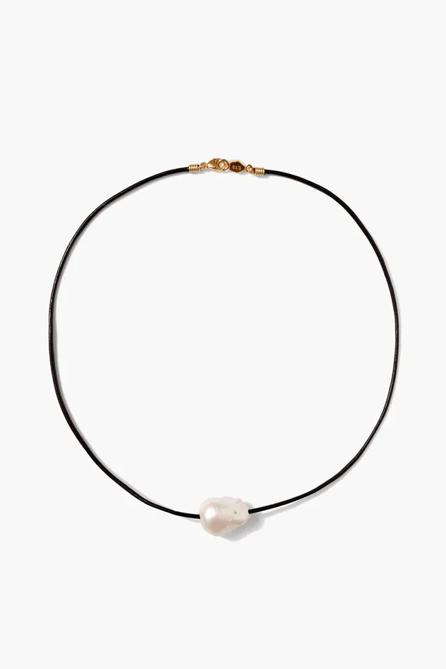 Chan Luu Necklaces Isla Pearl Necklace Black 8211 Women