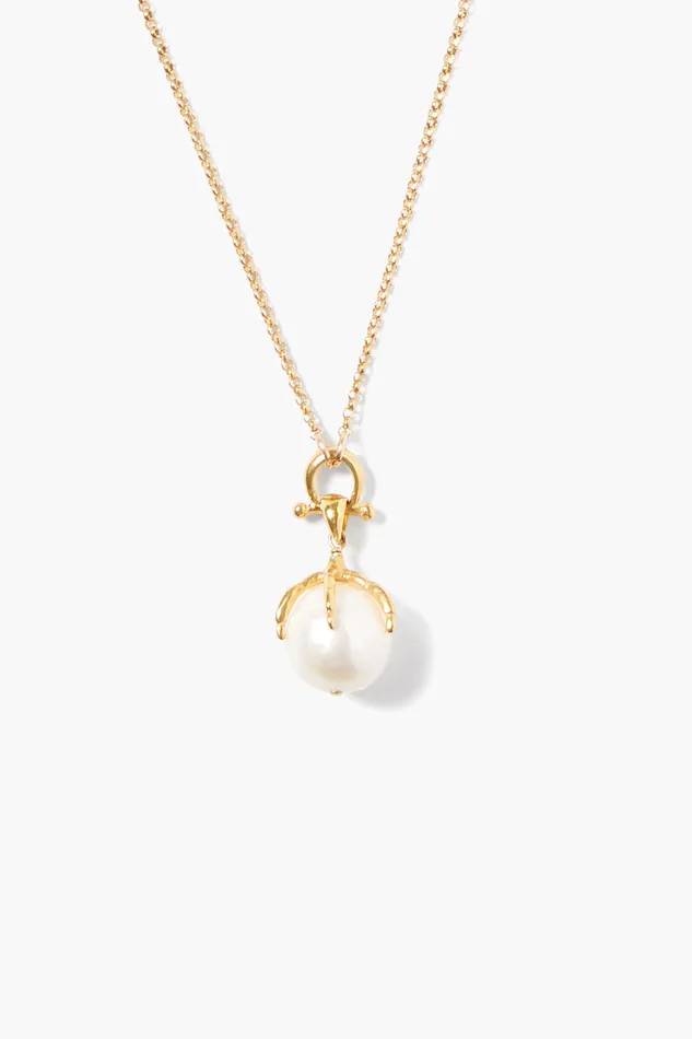 Chan Luu Necklaces Lark Pendant Necklace White Pearl 8211 Women