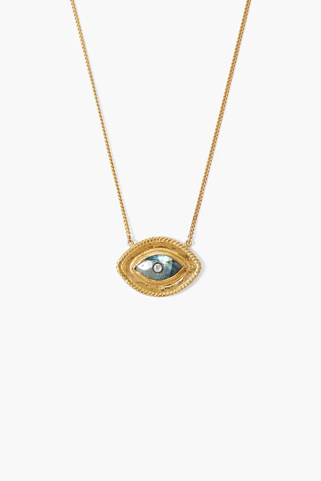 Chan Luu Necklaces Mariya Evil Eye Necklace Labradorite 8211 Women