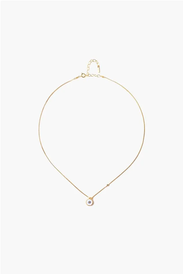 Chan Luu Necklaces White Evil Eye Necklace With Champagne Diamond 8211 Women