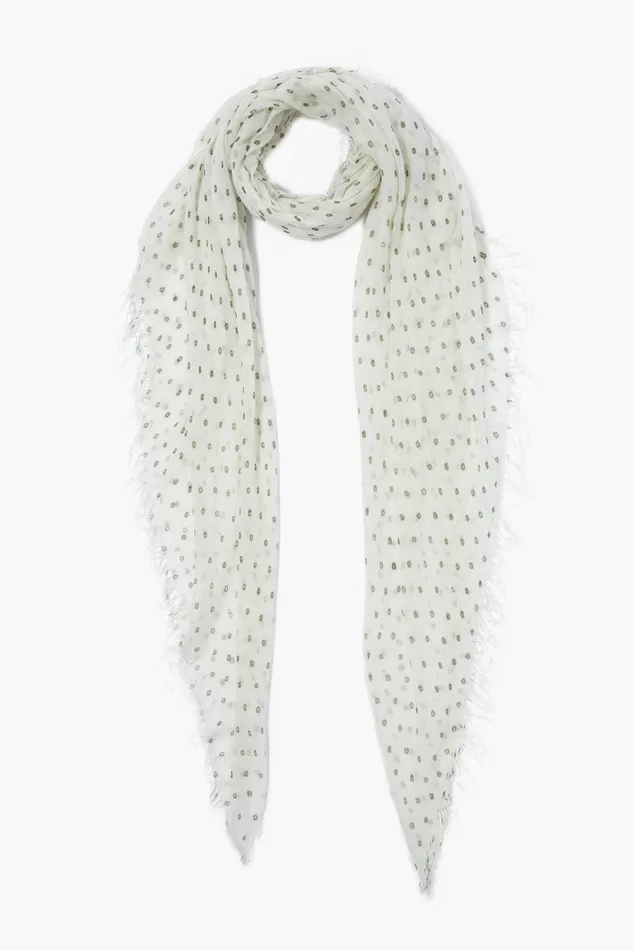 Chan Luu Scarves Cashmere And Silk Scarf Kombu Dot 8211 Women