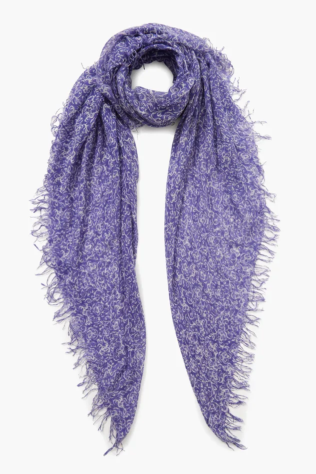 Chan Luu Scarves Cashmere And Silk Scarf Liberty Hibiscus Floral 8211 Women