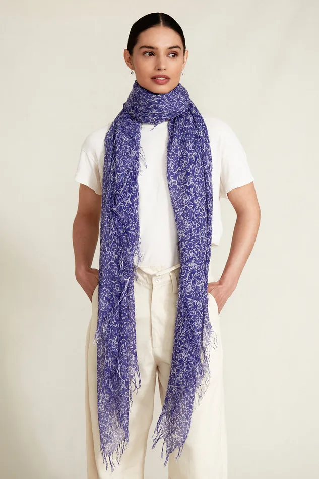 Chan Luu Scarves Cashmere And Silk Scarf Liberty Hibiscus Floral 8211 Women
