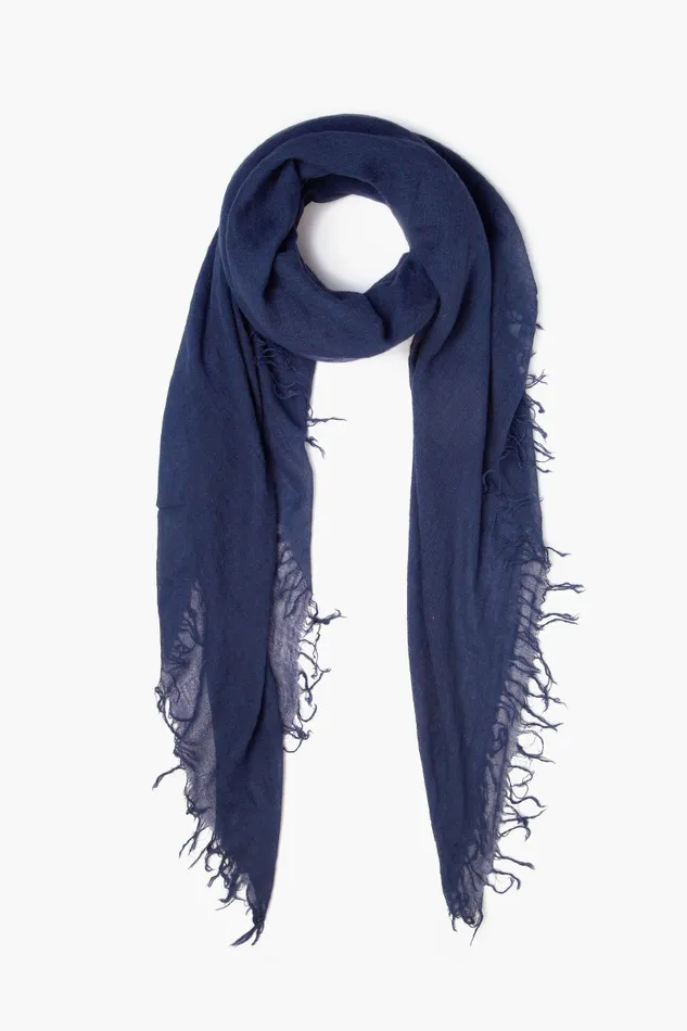 Chan Luu Scarves Cashmere And Silk Scarf Medieval Blue 8211 Women