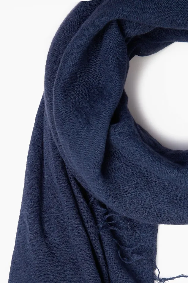 Chan Luu Scarves Cashmere And Silk Scarf Medieval Blue 8211 Women