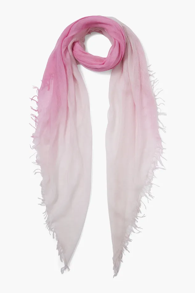 Chan Luu Scarves Cashmere And Silk Scarf Rose Pink Dip Dyed 8211 Women