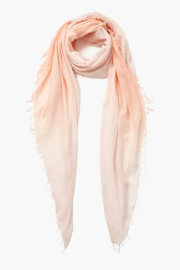 Chan Luu Scarves Cashmere And Silk Scarf Tropical Peach Dip Dyed 8211 Women