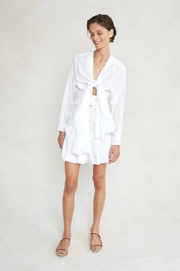 Chan Luu Tops Elena Blouse White 8211 Women