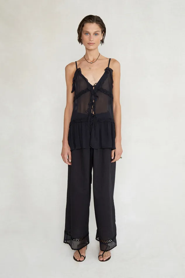 Chan Luu Tops Seraphina Top Caviar 8211 Women