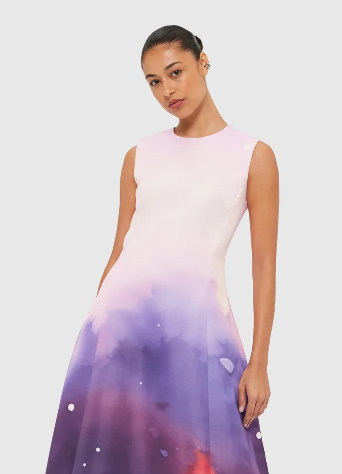 Cleo Sleeveless Midi Dress 8211 Fairground Print Dresses and Jumpsuits LEO LIN Women