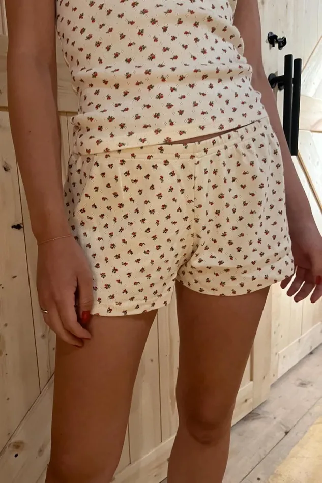 Clothing Emery Floral Cotton Shorts Brandy Melville MATCHING SETS