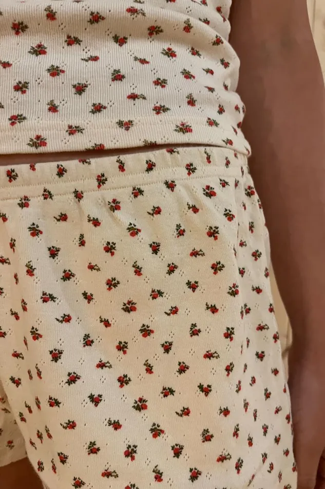 Clothing Emery Floral Cotton Shorts Brandy Melville MATCHING SETS