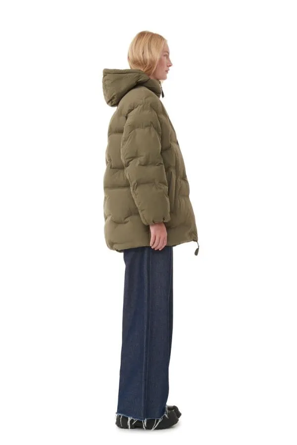 Clothing GANNI Extended Sizes Soft Puffer Midi Jacket Kalamata