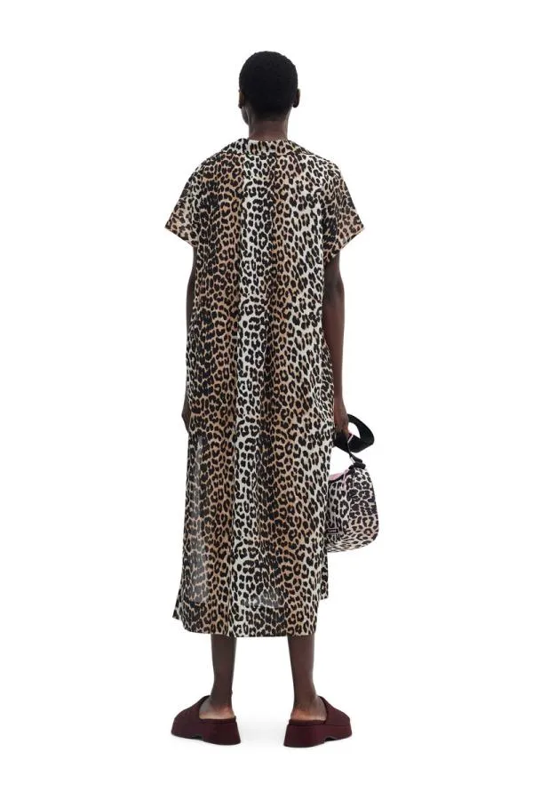 Clothing GANNI Leopard Print Beach Kaftan Leopard Clothing GANNI Leopard Print Beach Kaftan Leopard