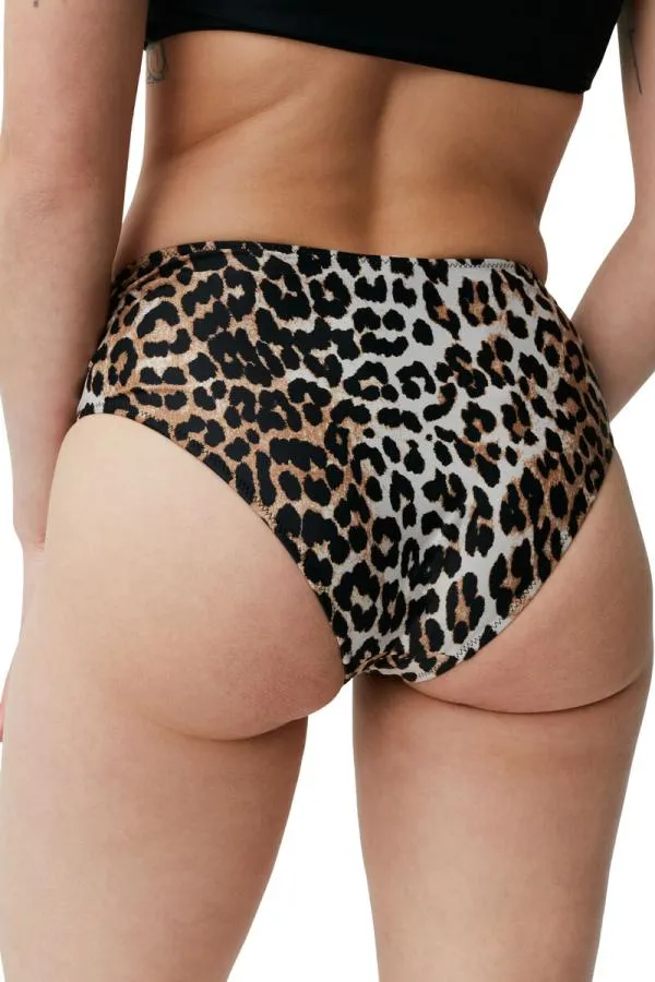 Clothing GANNI Leopard Print MidRise Bikini Bottom Leopard Clothing GANNI Leopard Print MidRise Bikini Bottom Leopard