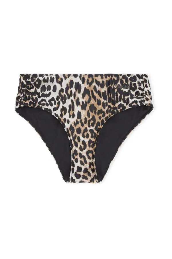 Clothing GANNI Leopard Print MidRise Bikini Bottom Leopard Clothing GANNI Leopard Print MidRise Bikini Bottom Leopard