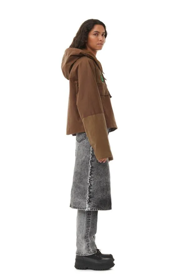 Clothing GANNI Outerwear X Barbour Spey Wax Jacket Teak