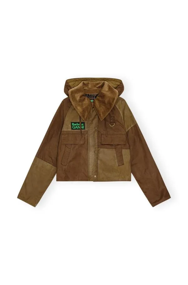 Clothing GANNI Outerwear X Barbour Spey Wax Jacket Teak