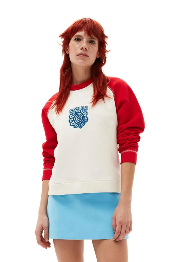 Clothing GANNI Skirts Cotton Suiting Mini Skirt Ethereal Blue Clothing GANNI Skirts Cotton Suiting Mini Skirt Ethereal Blue