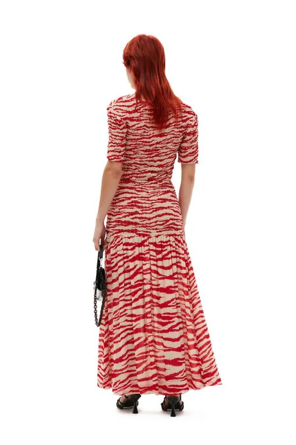 Clothing GANNI Skirts Printed Georgette Maxi Smock Skirt Castle Wall Clothing GANNI Skirts Printed Georgette Maxi Smock Skirt Castle Wall