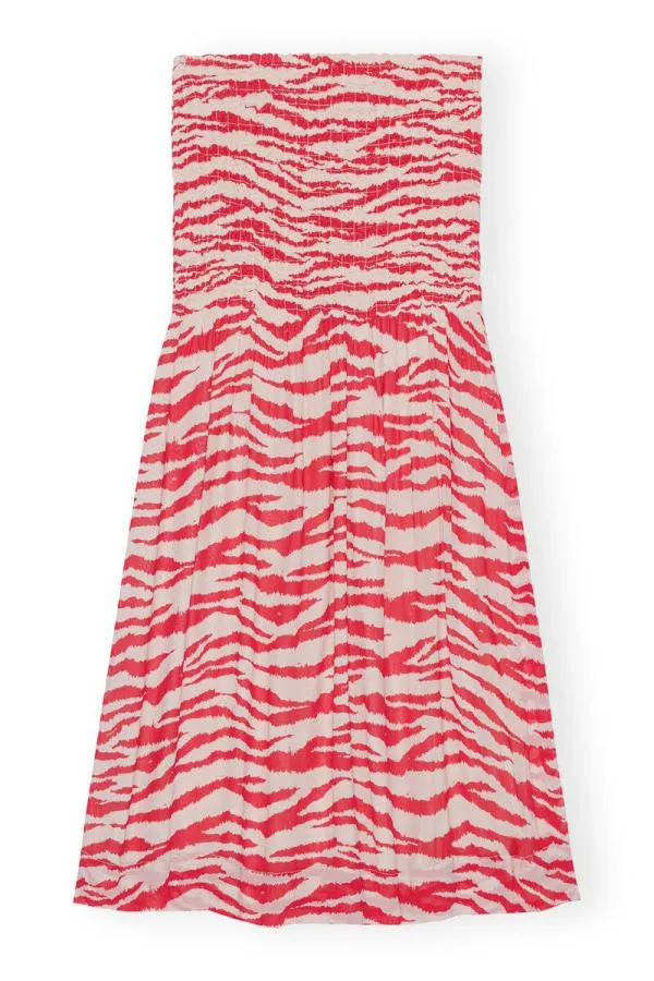 Clothing GANNI Skirts Printed Georgette Maxi Smock Skirt Castle Wall Clothing GANNI Skirts Printed Georgette Maxi Smock Skirt Castle Wall