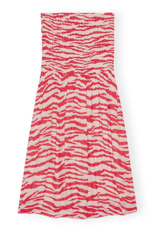 Clothing GANNI Skirts Printed Georgette Maxi Smock Skirt Castle Wall Clothing GANNI Skirts Printed Georgette Maxi Smock Skirt Castle Wall